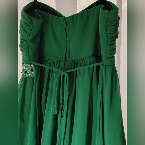 * CITY STUDIO green strapless bling waist Last Discount - Picture 5 of 7